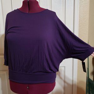 Purple APT.9 Dolman Sleeved top